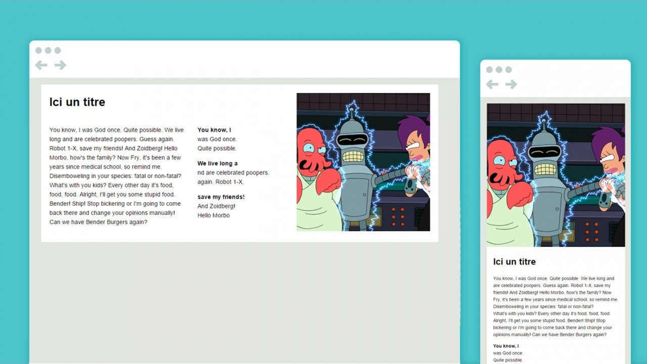 Tutoriel HTML/CSS : Responsive, Mobile first