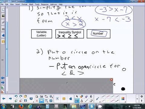 5.1 Solving Inequalities Using Addition & Subtraction 12-22-14