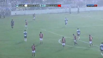 Neymar skills during a charity game in Jundiai