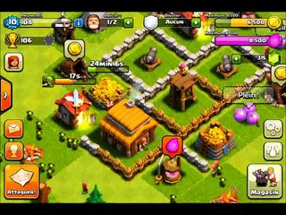 Let's play Clash of Clans   Episode 2  Murailles + Mortier