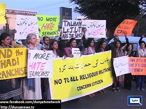 Dunya News - Karachi: Civil society lead rally in solidarity with Peshawar victims