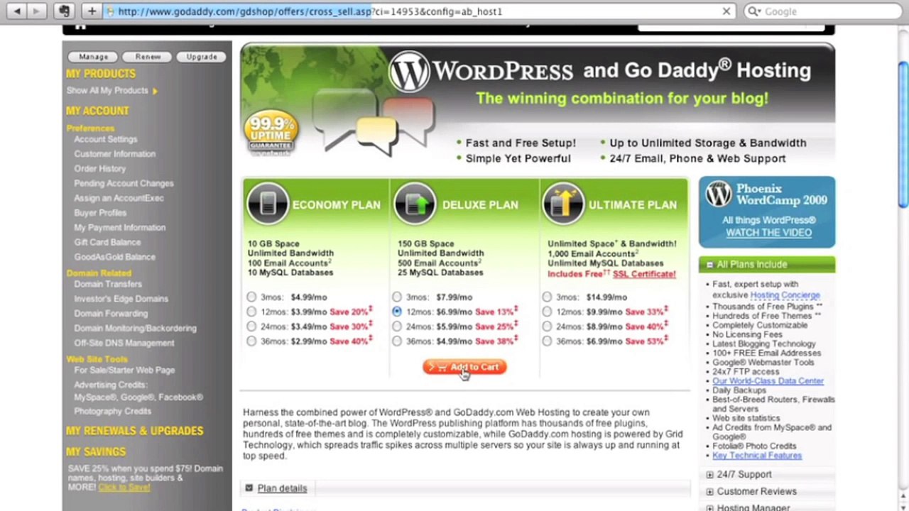 How to set up a WordPress Website using GoDaddy
