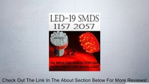 1157 2057 Red 19SMD LED FRONT PARKING REAR TURN SIDE SIGNAL BACK-UP REVERSE LIGHT BULBS Review