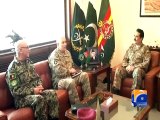 Afghan army chief_ ISAF commander assure support to Pakistan-Geo Reports-23 Dec 2014