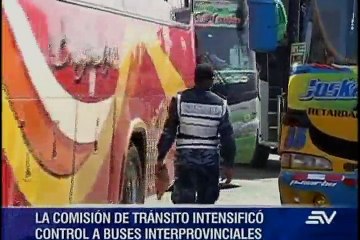 Aumentan controles a buses en la terminal terrestre