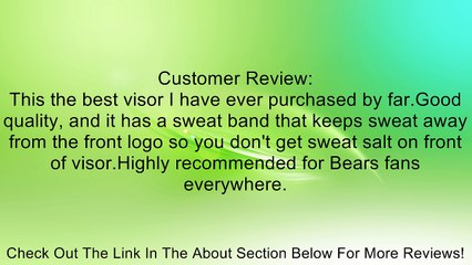NFL Chicago Bears Pipe Up Adjustable Visor Review
