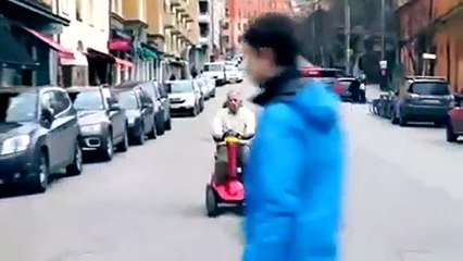 Grandpa lets it rip!