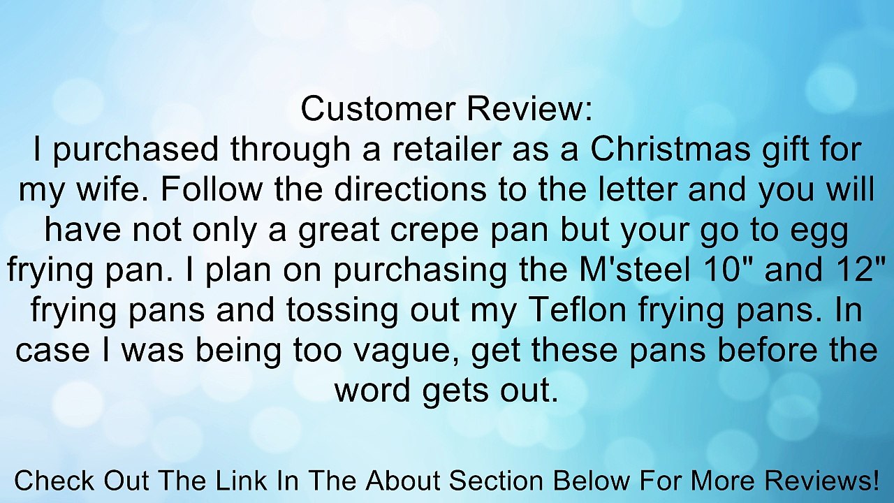Mauviel M'steel Crepe Pan, 8-Inch Review