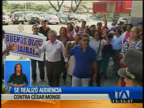 Se realizó audiencia contra Cesar Monge