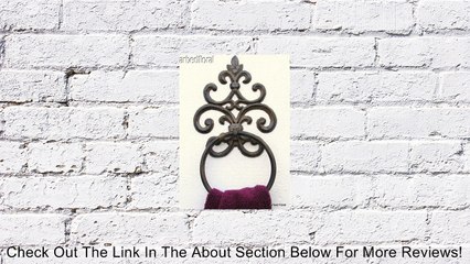 Cast Iron Fleur De Lis Towel Ring Scroll Review