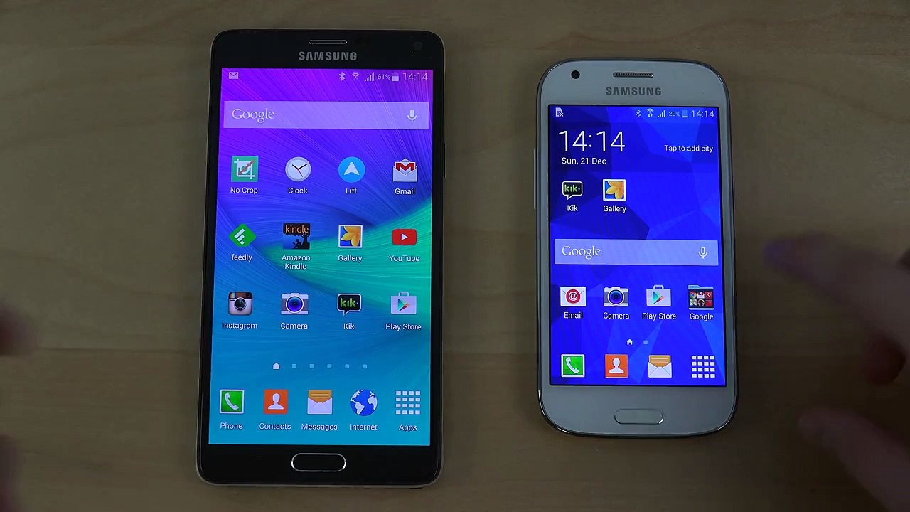 Samsung Galaxy Note 4 vs. Samsung Galaxy Ace 4 - Speed Test!