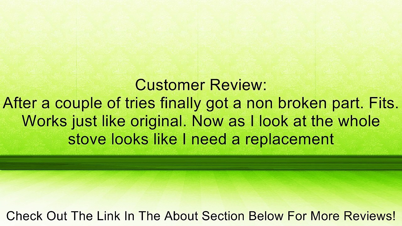 Smooth Top Burner for Whirlpool, Sears, Kenmore, 8273992 Review