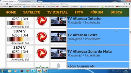 Canais do satelite C3 - 2014