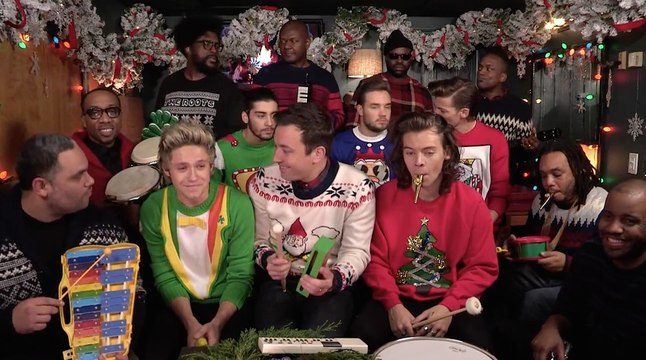 One Direction Performs Santa Claus Is Coming To Town With Jimmy Fallon