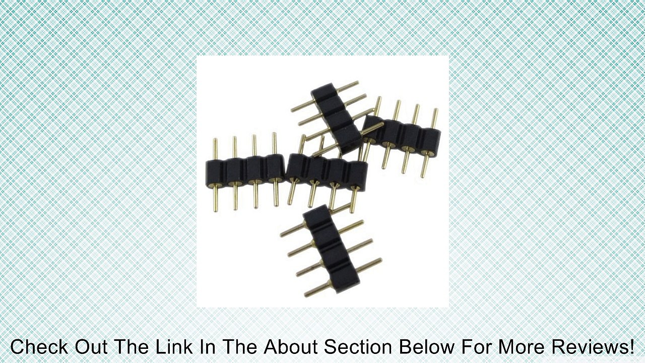 20pcs 4 Pin Connectors Male for Led Strip Lights RGB 5050 3528 Insert Easy Use Review