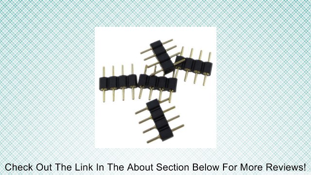 20pcs 4 Pin Connectors Male for Led Strip Lights RGB 5050 3528 Insert Easy Use Review