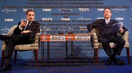 Noël 2014 Mediapart vous offre une conférence à 100 000 dollars de Sarkozy