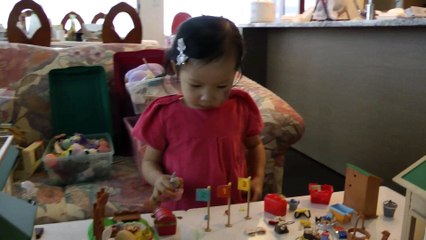 Girl And Sylvanian Families Rabbit*