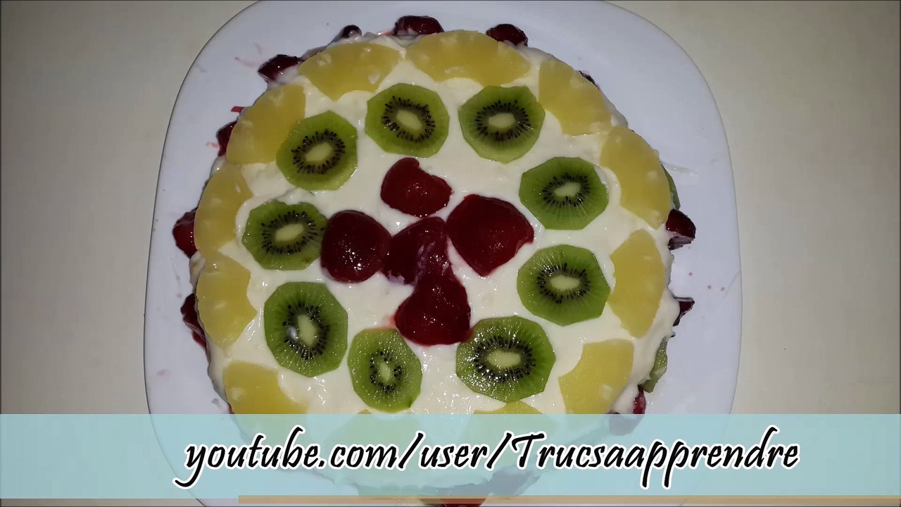 Gateau au fruits exotiques - Gateau d'anniversaire