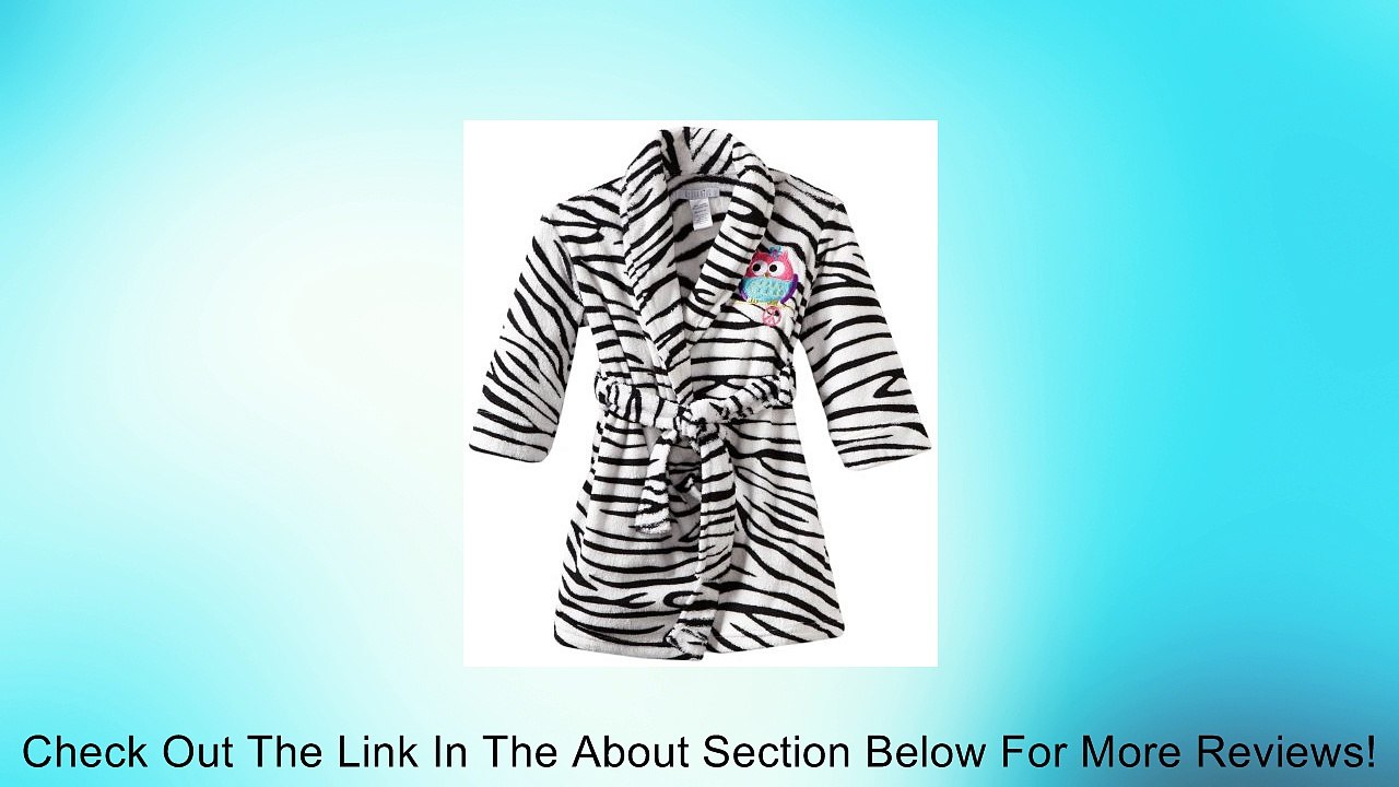 Komar Big Girls'  B And W Zebra Robe, White/Black, 7/8 Review
