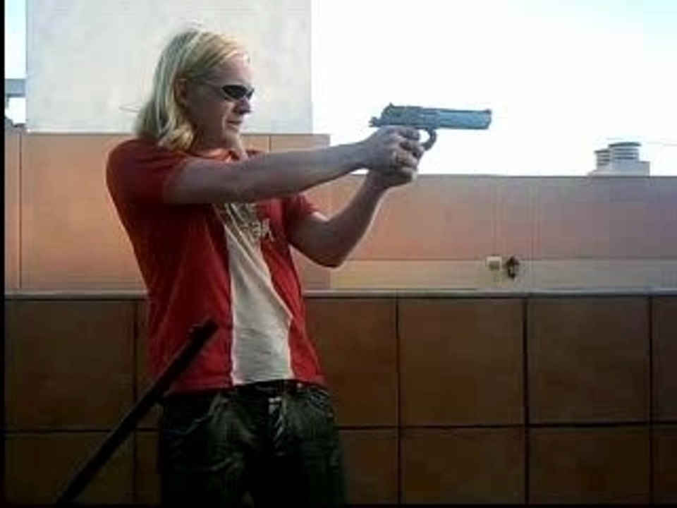 Probando la desert eagle