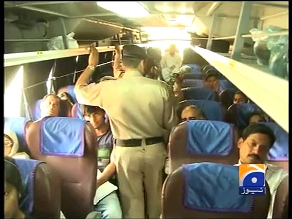 Bus checking system at Pakistan Motorway