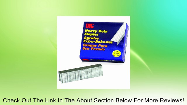 Officemate 0.75-Inch Heavy Duty Staples, 100 per Strip, 160 Sheet Capacity, Box of 1,000 (91905) Review