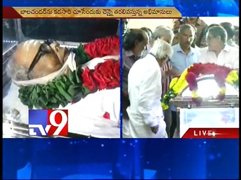 Cine,Political bigwigs pays tribute to Balachandar