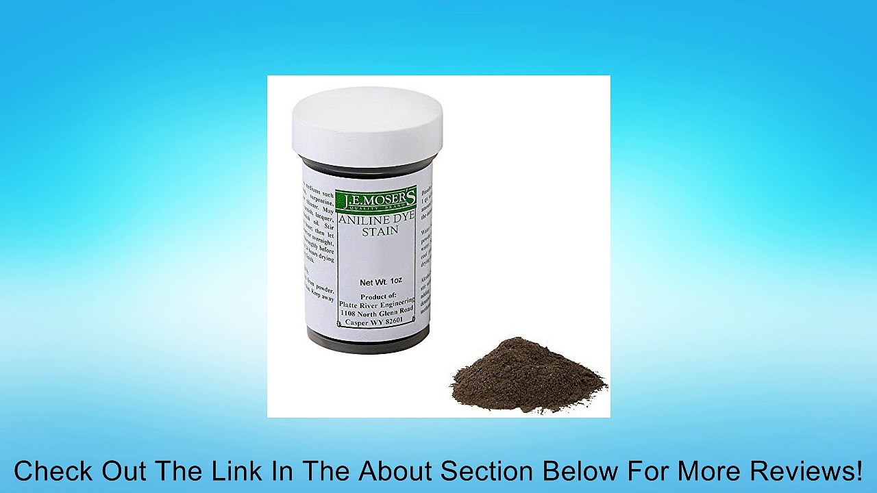 J.E. Moser's 845163, Finishes, Wood Stains & Dyes, Water Soluble Moss Green Aniline Dye, 1 Ounce Review