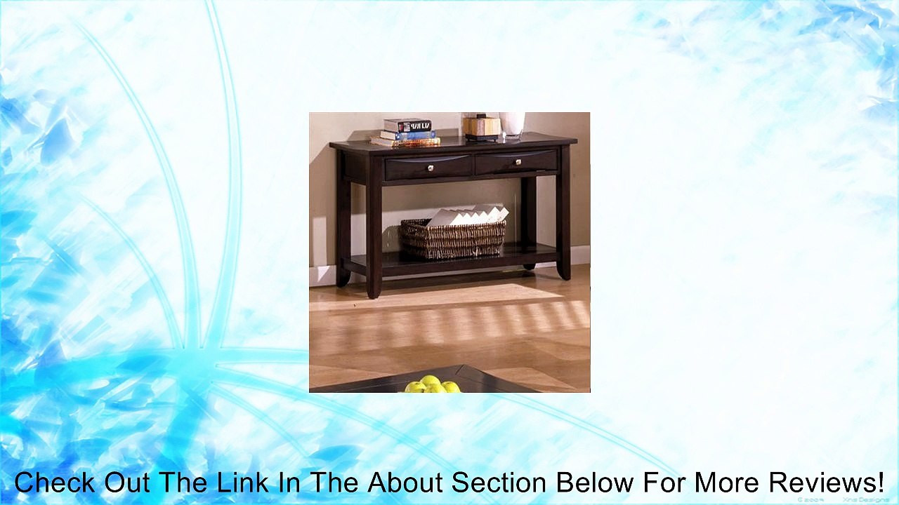 Baldwin Espresso Finish Console Table Review