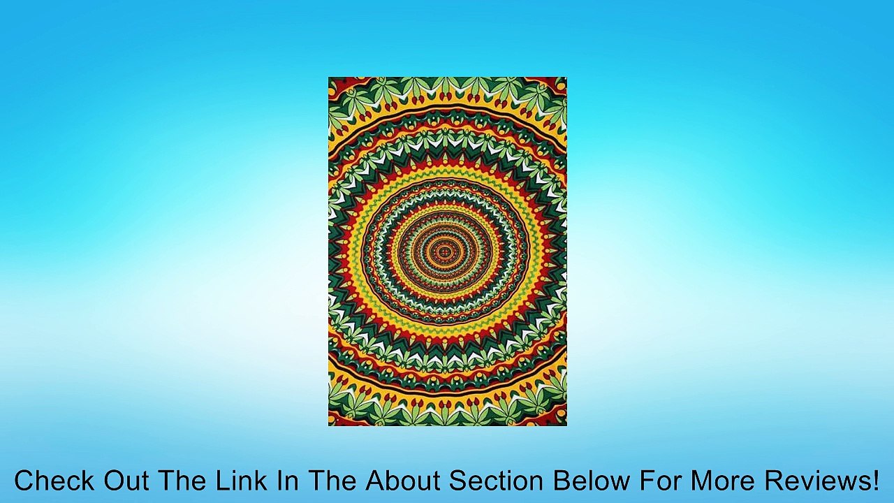 Psychedelic Pot Leaf Wall Tapestry and Bed Spread #40 Review