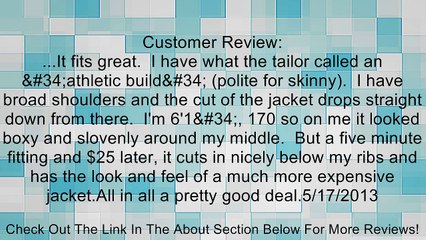 Haggar Men's Tonal Herringbone Stripe Classic Fit Coat, Brown, 42 L Review