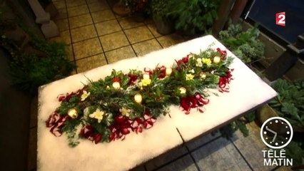 Une composition florale de Noël