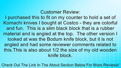 Scanpan Universal Knife, Block, Black Review