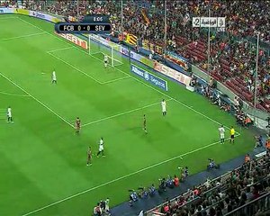 برشلونة 4-0 اشبيلية الشوط الاول