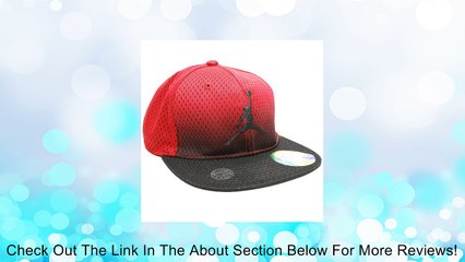 Jordan Nike Air Youth (8/20) Stretch Jump Man Hat Cap Red/Black Review