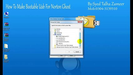 How TO Make Bootable Usb For Norton Ghost By Raja Gakhar In Urdu