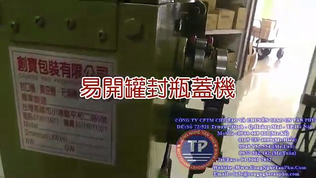 Máy viền mí lon, máy viền màng nhôm lon