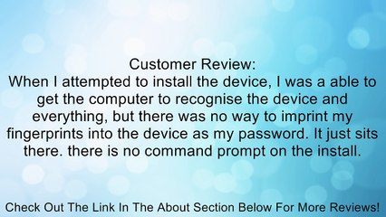 BestDealUSA USB Biometric Fingerprint Reader Password Lock Security For PC Computer Laptop Review