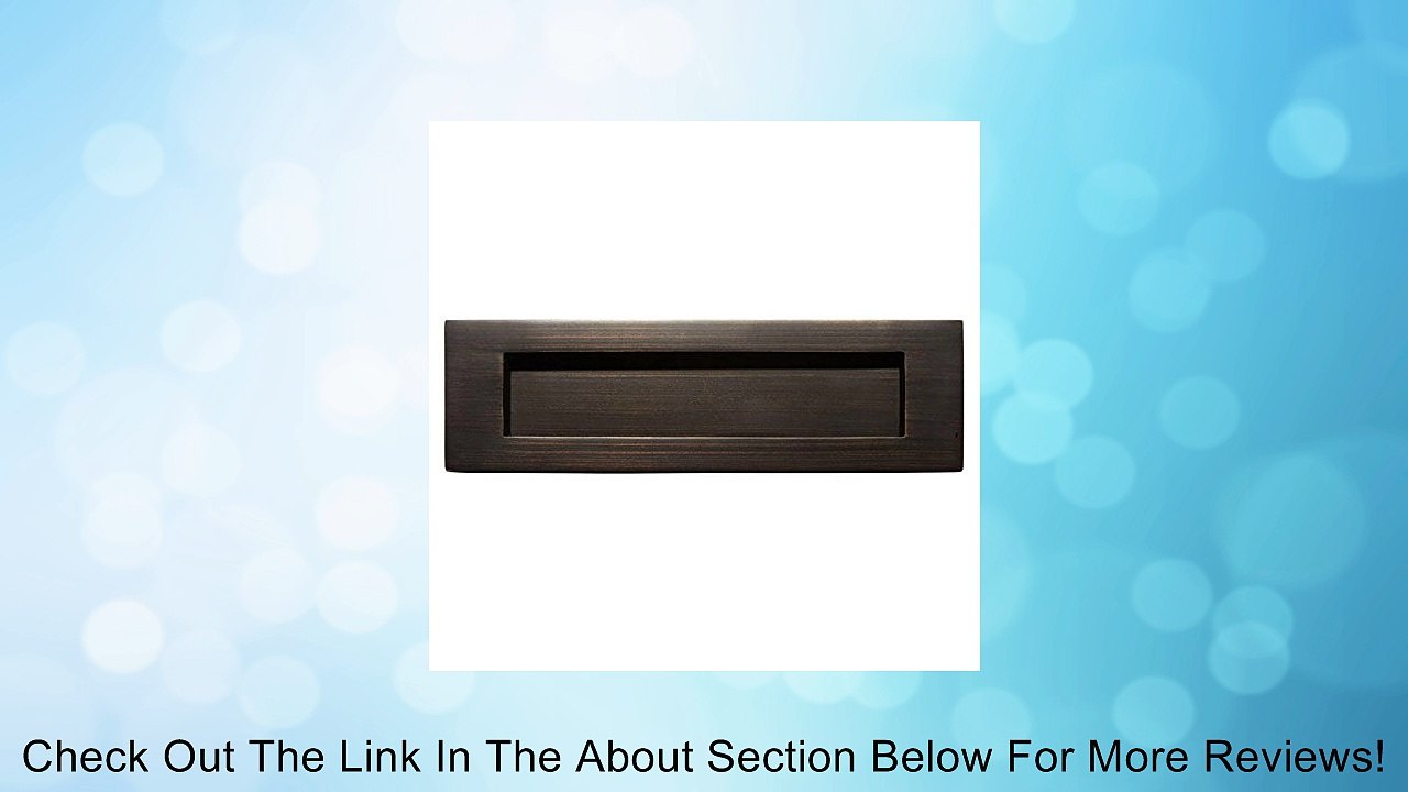 Traditional Solid Brass Mail Slot - Oil Rubbed Review