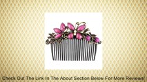 Butterfly Filigree - Rhinestone Inlay - Side Comb Hair Pin - Purple Lavender Review