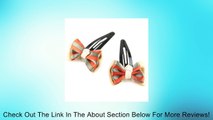 Evolatree - Striped Silky Satin Ribbon - Double Layered Bow - Black Snap Clip - 2 Piece Set - Hair Barrette Review