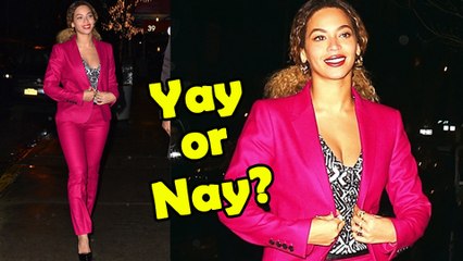 Beyonce goes PINK for DATE NIGHT with Jay Z