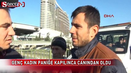 Genç kız bir anda paniğe kapılınca!...