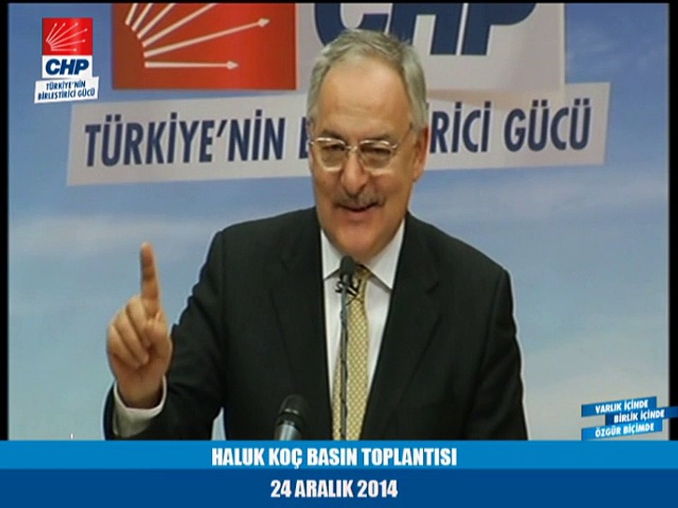 PROF.DR. HALUK KOÇ BASIN TOPLANTISI 24/12/2014