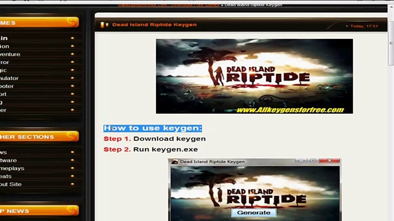 Dead Island Riptide générateur de clé[1]