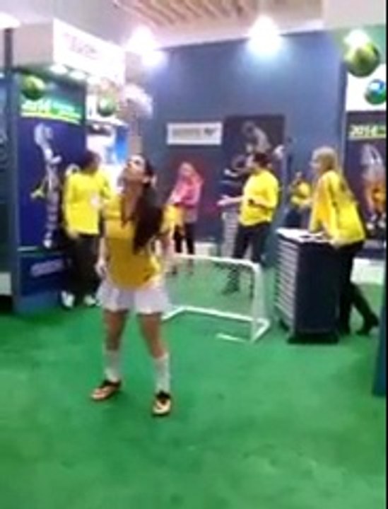 Hot Brazil Model with Amazing football Skills