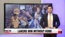 Lakers stun no. 1 Warriors without Kobe Bryant