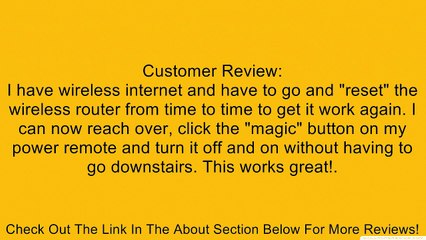 BestDealUSA Outdoor Wireless Remote Control AC Power Outlet Plug Switch Review