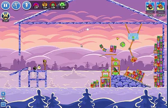 Angry Birds Friends holiday Tournament Week 136 Level 6 no power HighScore ( 173.490 k )